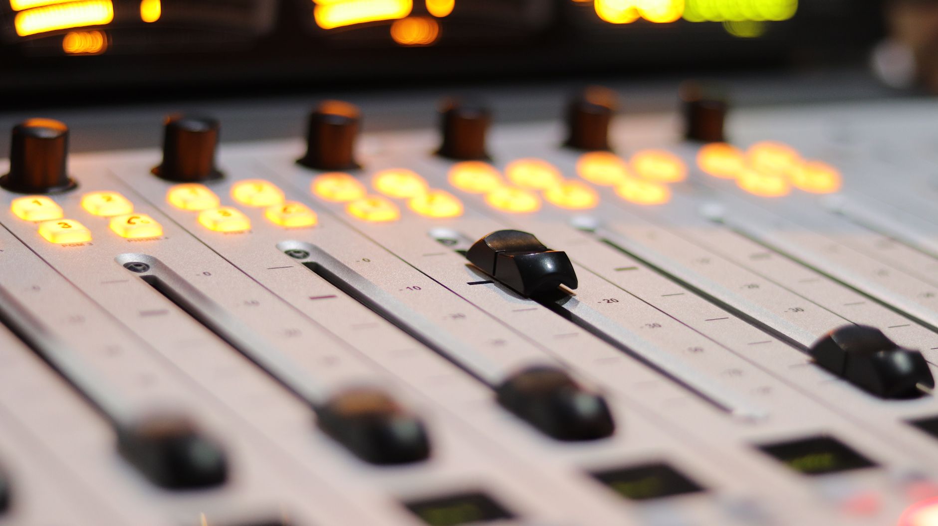 Broadcast studio control desk